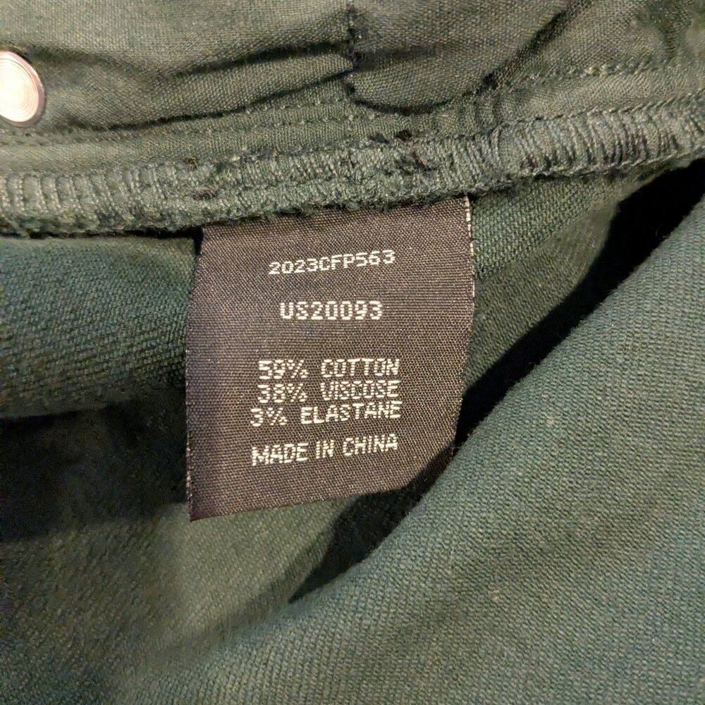 Seine High Rise Skinny Jeans Green 14 NWT - Picture 5 of 5
